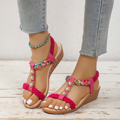 Ortho Welt Bohemian Braided Sandals  - Unique And Elegant