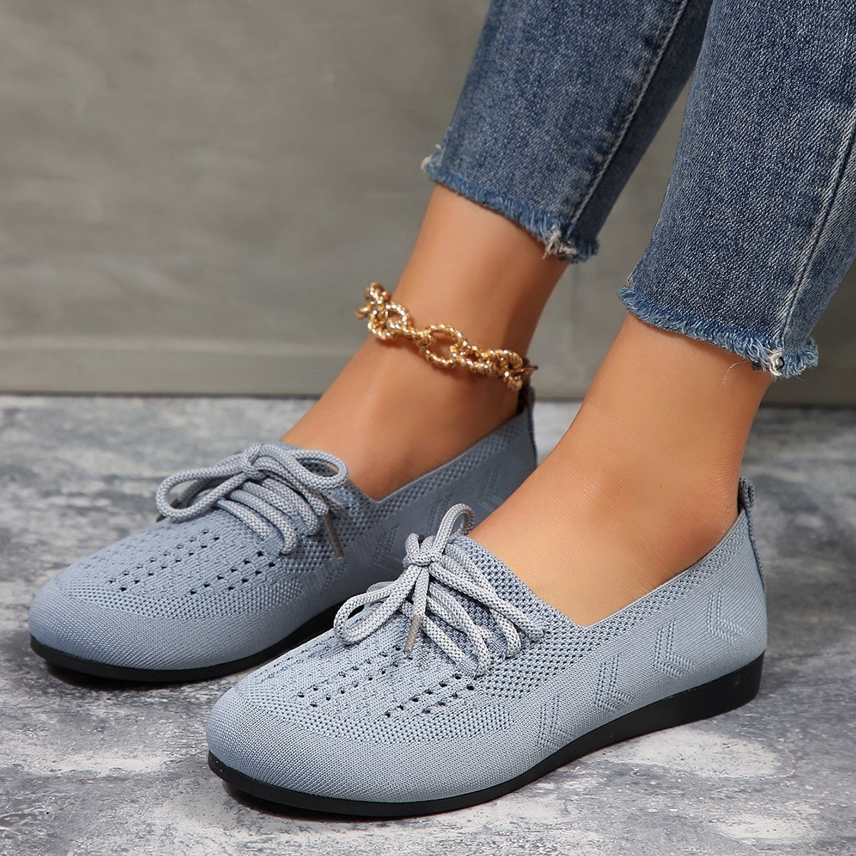 Ortho Welt Breathable Mesh Ballerina Flats - Unique Style And Comfort
