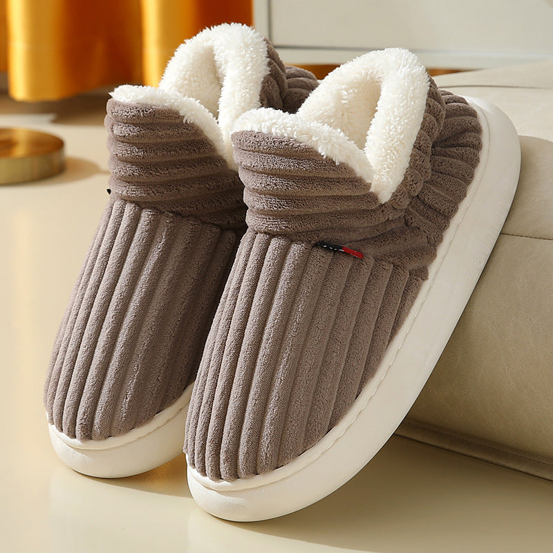 Ortho Welt Cord Slippers - Orthopedic Warm Comfort