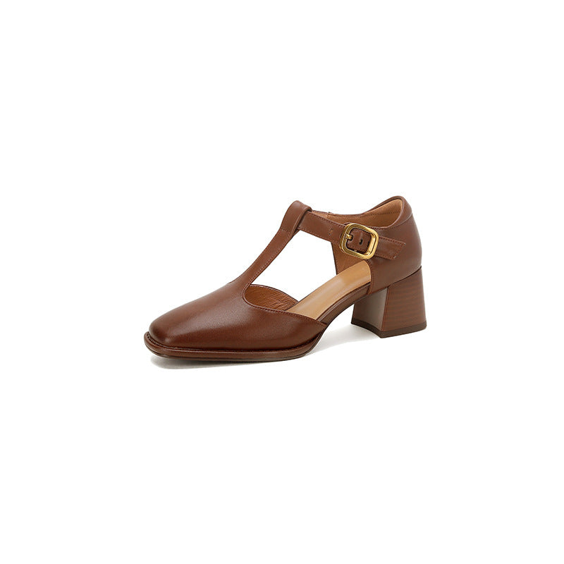 Ortho Welt Orthopedic Sandals - Square Toe T-Bar Design