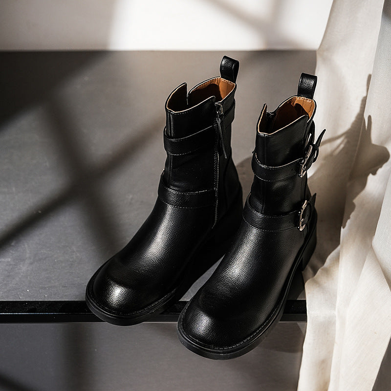 Ortho Welt Ankle Boots - Double Buckle, Orthopedic Comfort