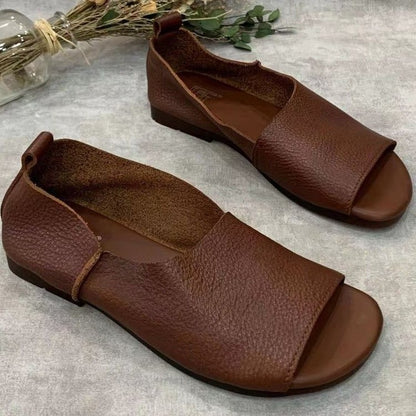 Ortho Welt Orthopedic Soft Leather Open Toe Shoes
