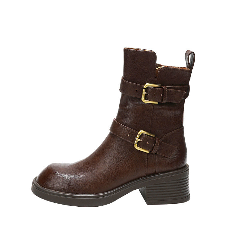 Ortho Welt Ankle Boots - Double Buckle, Orthopedic Comfort