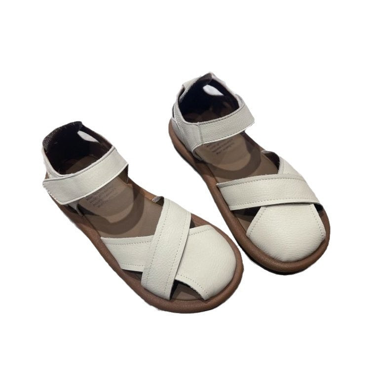 Ortho Welt Breathable Roman Sandals With A Closed Heel