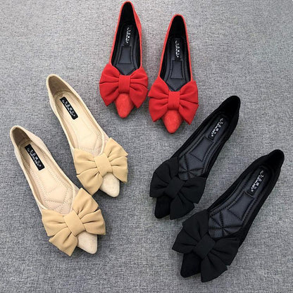 Ortho Welt Damen-Ballerinas – Orthopedic, Schleife, Gummisohle