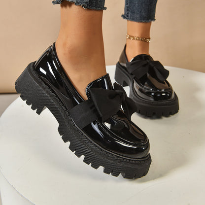 Ortho Welt Vintage Loafers With Bow - Unique Elegance