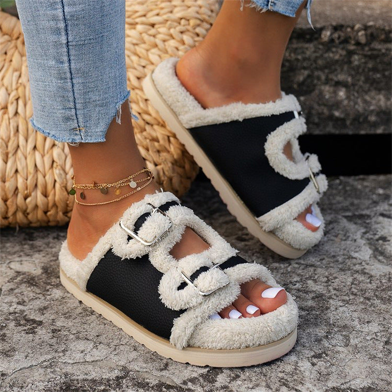 Ortho Welt Thick Wool Winter Slippers - Unique Comfort
