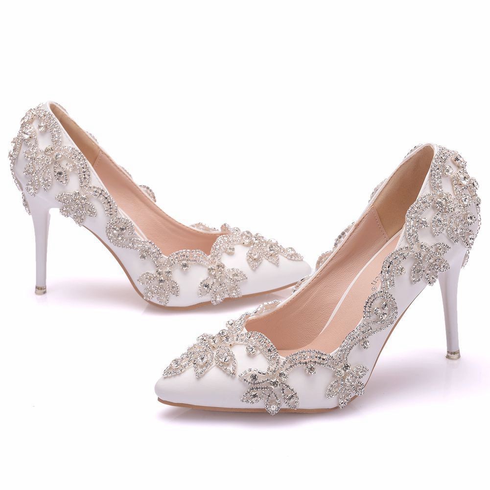 Ortho Welt Rhinestone High Heel Shoes