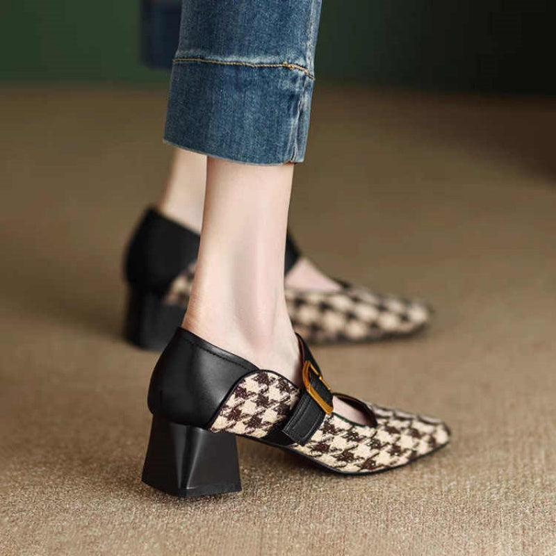 Ortho Welt Retro Mary Jane Shoes With Single Buckle