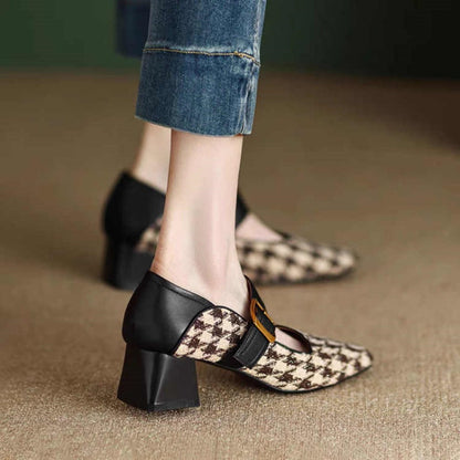 Ortho Welt Retro Mary Jane Shoes With Single Buckle