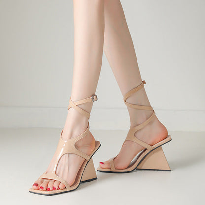Ortho Welt Sexy And Unique Open-Toe Pumps With Pointed Toes