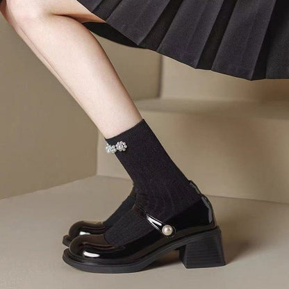Ortho Welt Mary Jane Lederschuhe - Orthopedic Komfort