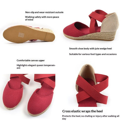 Ortho Welt Comfortable And Breathable Wedge Shoes