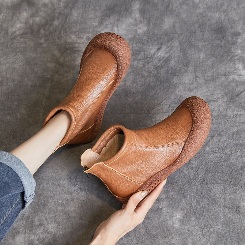 Ortho Welt Damen Ankle Boots – Orthopedic Rindsleder Komfort