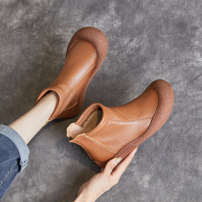 Ortho Welt Damen Ankle Boots – Orthopedic Rindsleder Komfort