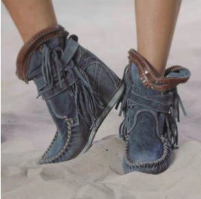 Ortho Welt Tassel Ankle Boots - Orthopedic Leather Comfort