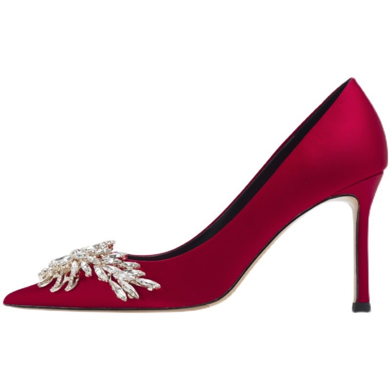 Ortho Welt Unique Red High Heel Wedding Shoes