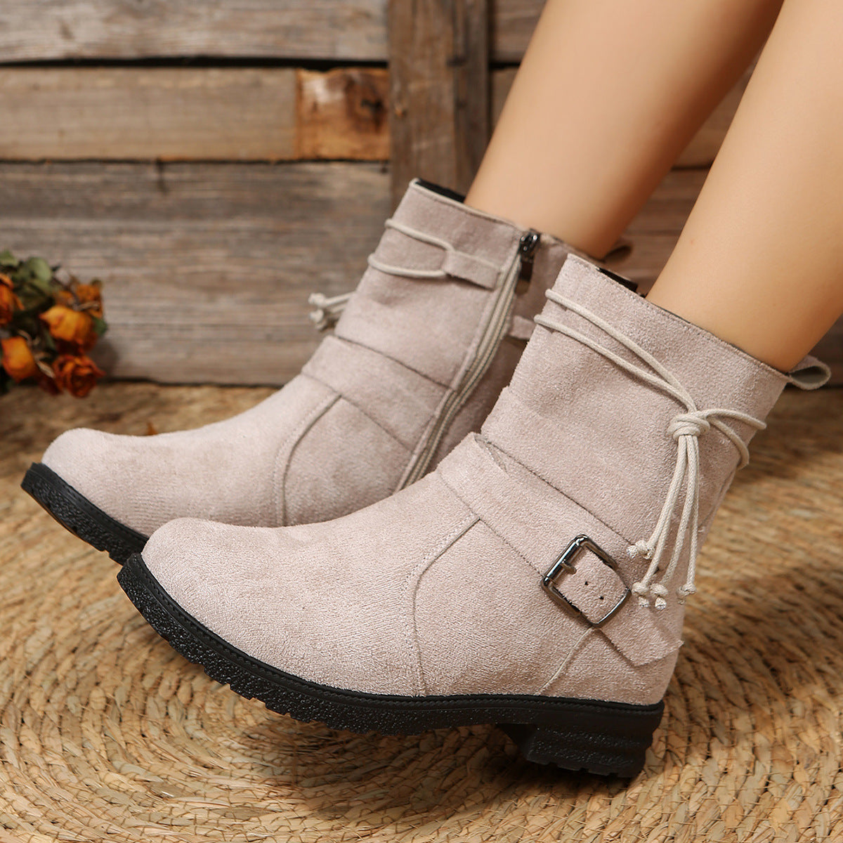 Ortho Welt Orthopedic Short Boots - Side Zipper Comfort