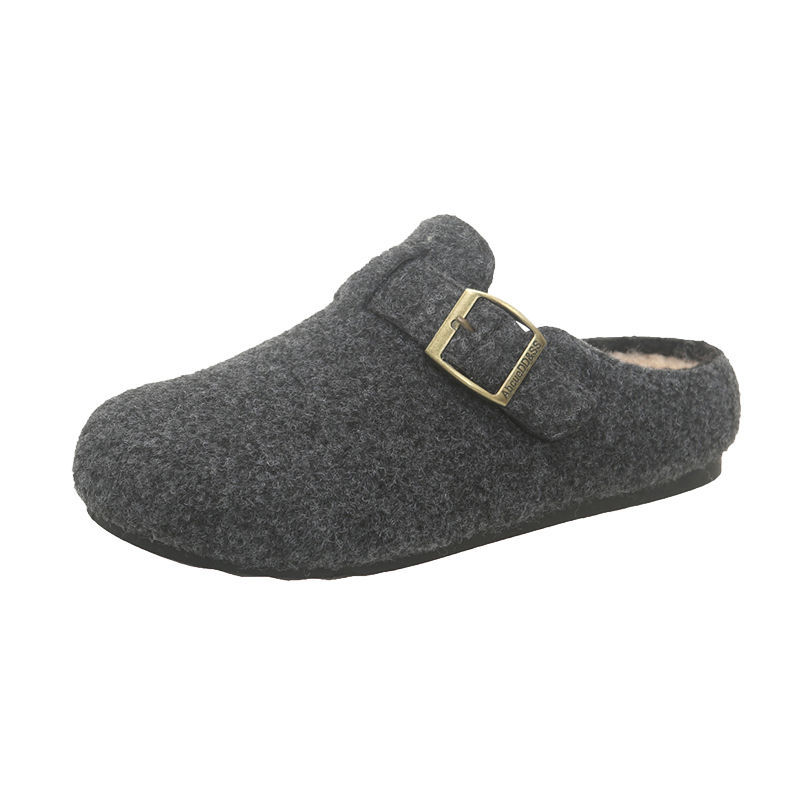 Ortho Welt Wool And Cotton Slippers - Casual Elegance