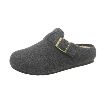 Ortho Welt Wool And Cotton Slippers - Casual Elegance