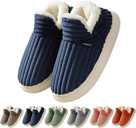 Ortho Welt Cord Slippers - Orthopedic Warm Comfort