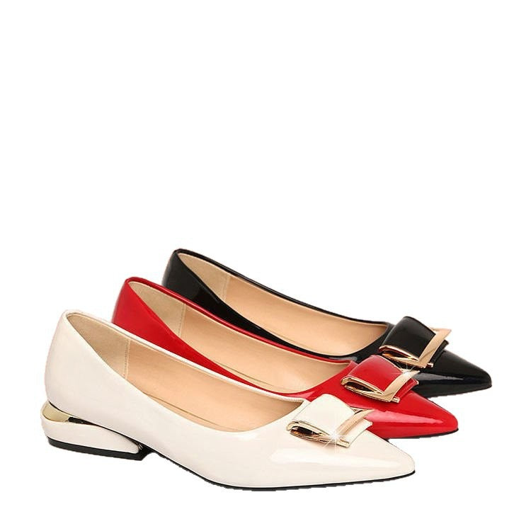Ortho Welt Soft Leather Pumps With Chunky Heel