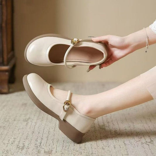 Ortho Welt Mary Jane Flats - Verstellbarer Komfort-Riemen