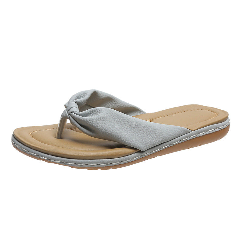Ortho Welt Summer Slippers With Bow - Elegance And Comfort