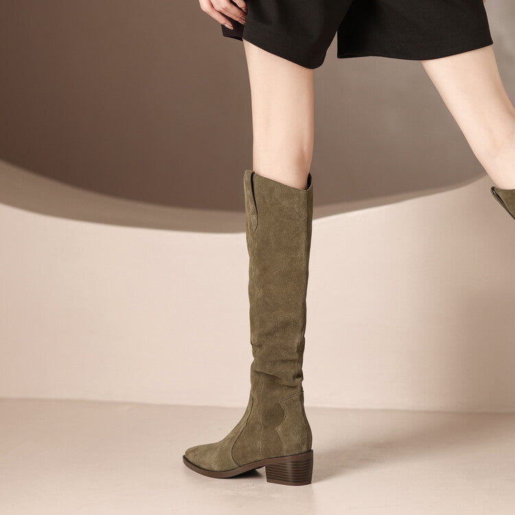 Ortho Welt Slouch Suede Boots - Orthopedic Comfort