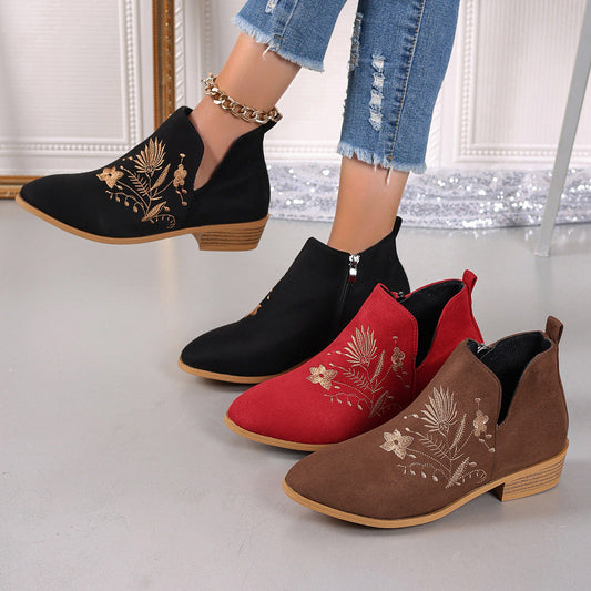 Ortho Welt Printed Short Boots - Orthopedic Comfort