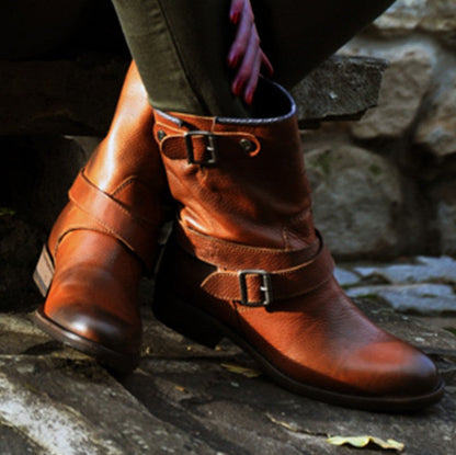 Ortho Welt Retro Lederstiefel - Orthopädische Unterstützung