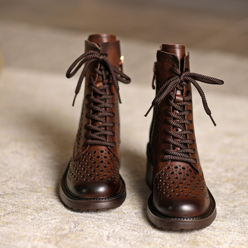 Ortho Welt Damen Stiefeletten - Orthopädisch & Perforiert