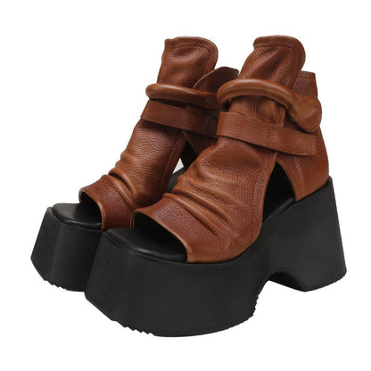 Ortho Welt Retro Plateau Sandalen – Orthopedic Komfort