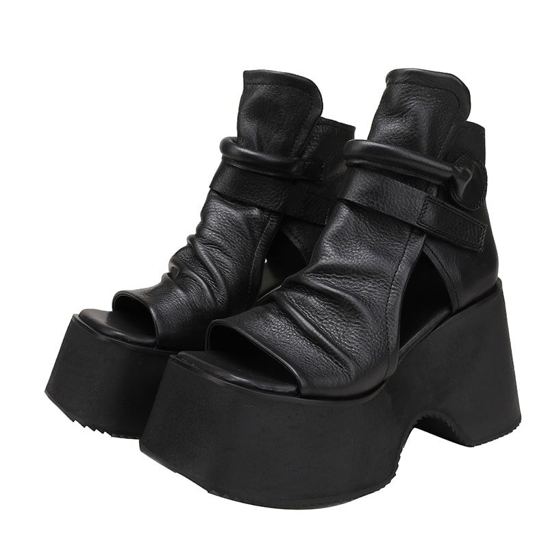 Ortho Welt Retro Plateau Sandalen – Orthopedic Komfort