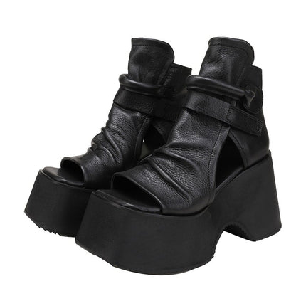 Ortho Welt Retro Plateau Sandalen – Orthopedic Komfort