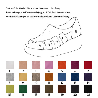 Joan | Orthopädische Damen-Slipper aus Leder mit offener Zehenpartie und hohem Tragekomfort