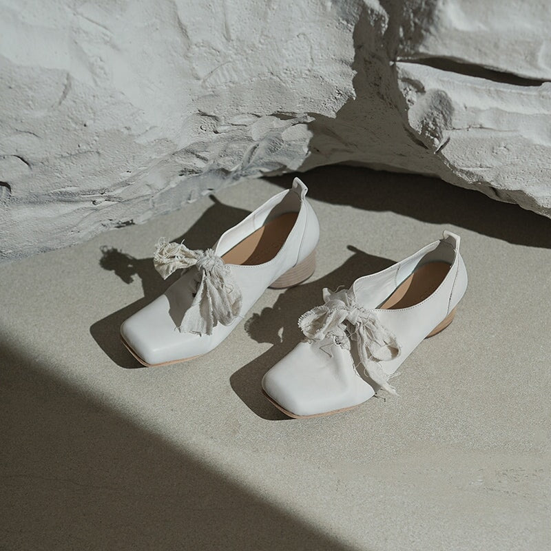 Ortho Welt Damen Lederschuhe - Orthopedic & Vintage Bow