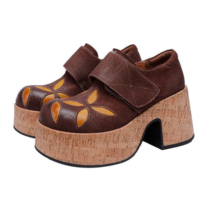 Ortho Welt Retro Leder-Clogs Damen – Orthopädischer Absatz