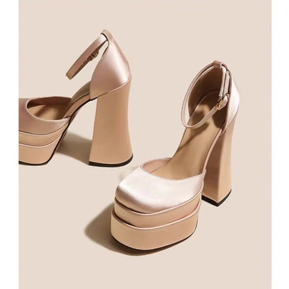 Ortho Welt Ultra-High Mary Jane Heeled Shoes For Petite Women