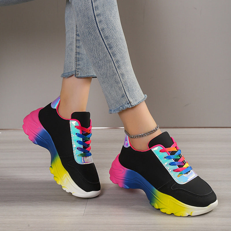 Ortho Welt Rainbow Sports Sneakers - Unique Style And Comfort
