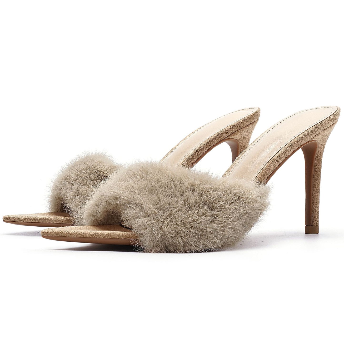Ortho Welt Plush High-Heeled Pumps, Uniquely Elegant