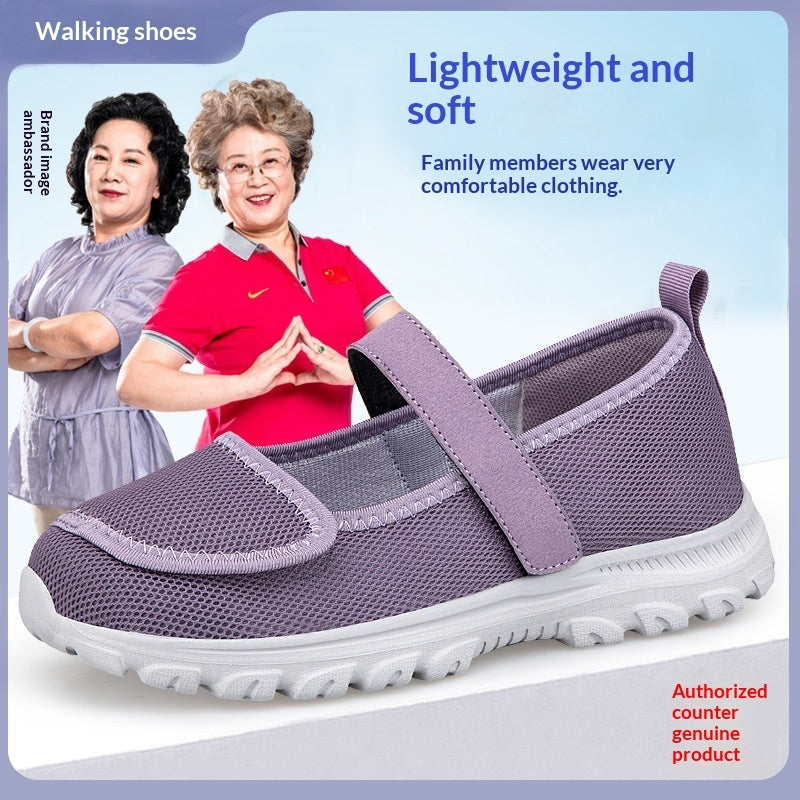Ortho Welt Granny Wide-Toe Mesh Shoes For Summer