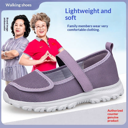 Ortho Welt Granny Wide-Toe Mesh Shoes For Summer