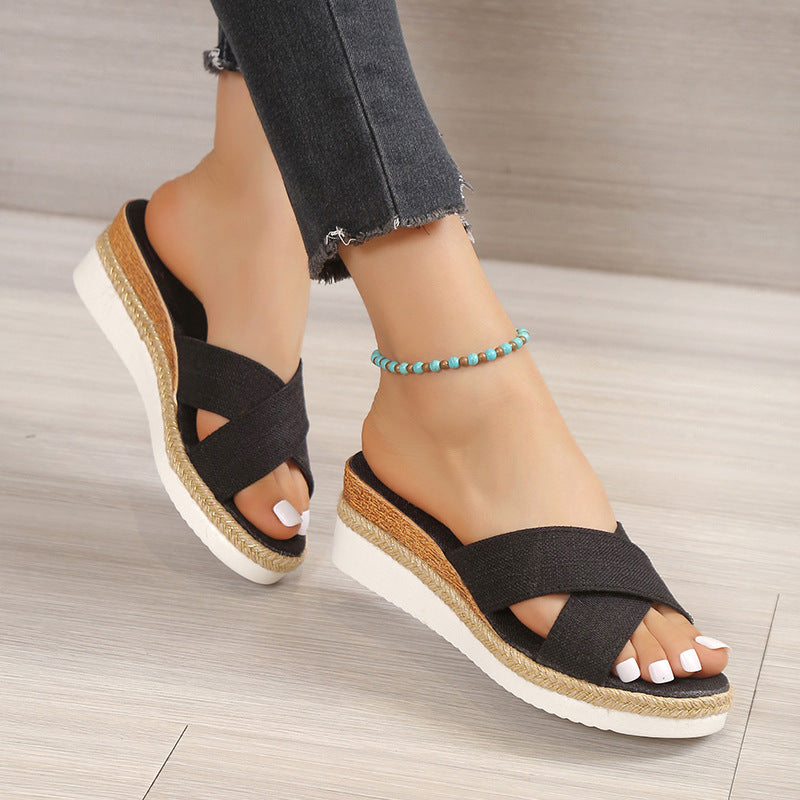 Ortho Welt Hemp Wedge Sandals - Summer Uniqueness