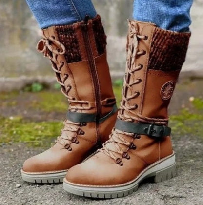 Ortho Welt Orthopedic Winter Boots - Knit Cuff & Laces