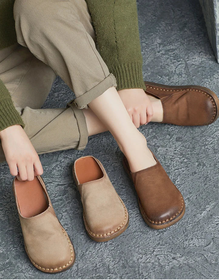 Ortho Welt Maren Pantoletten - Orthopedic Leder Slipper