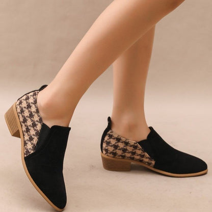 Ortho Welt Retro Slip-On Shoes In Block Color