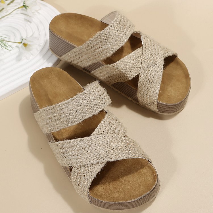 Ortho Welt Summer Sandals With Braided Straps - Unique And Elegant