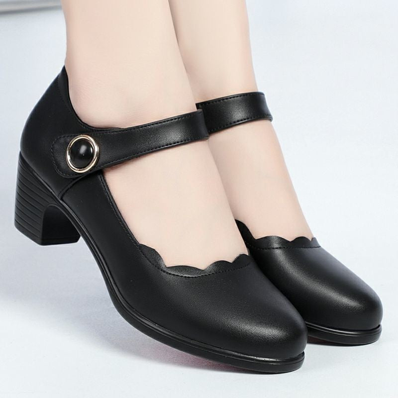 Ortho Welt Soft Leather Open-Toe Shoes - Unique Elegance