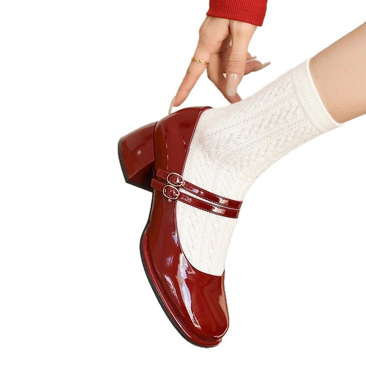Ortho Welt Mary Jane Heeled Shoes, French Style For Spring
